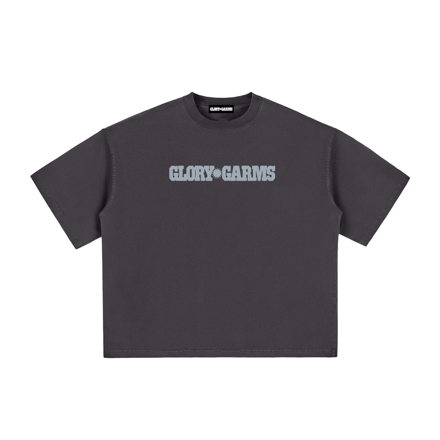 Glory Garms | "SHINE" Tee in Washed Black