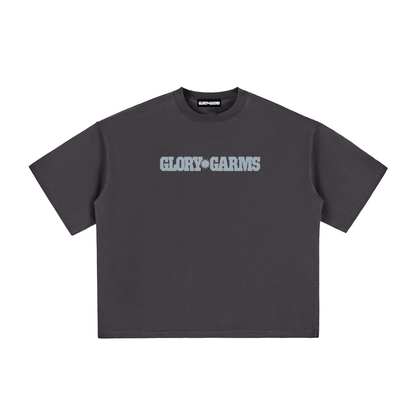 Glory Garms | "SHINE" Tee in Washed Black