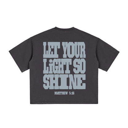 Glory Garms | "SHINE" Tee in Washed Black